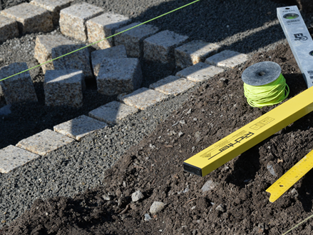 Verlegung Pflastersteine 3