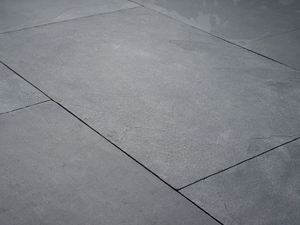 Vue de haut sur le dallage Mustang en ardoise