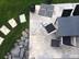 Photo client : le dallage en travertin Silver. Terrasse avec coin repas