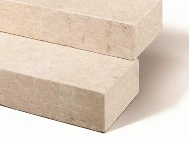 Blocs marches en pierre calcaire Camino Sand zoom