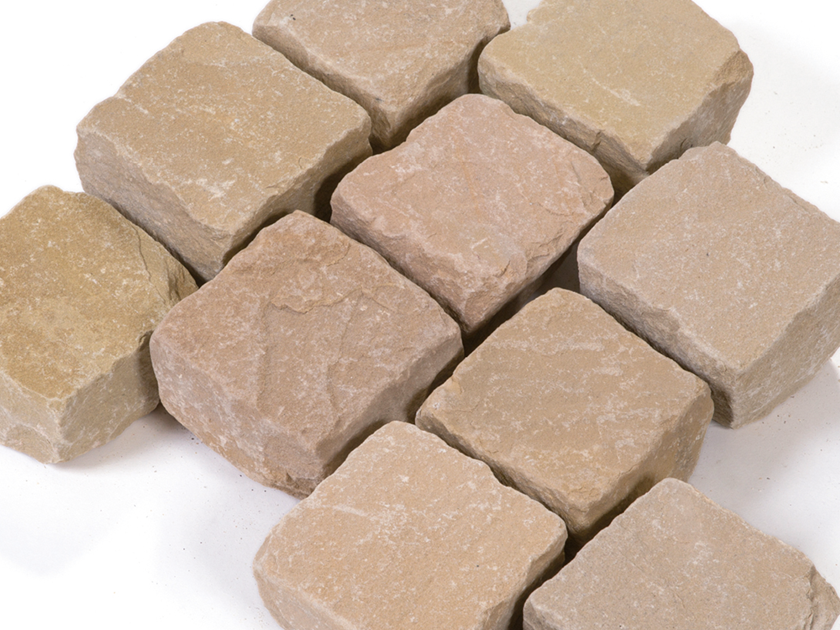 Pavés en grès Miak 10x10x8 cm