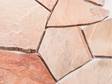 Room sur les dalles polygonales en quartzite Rio Dorado Rosé