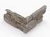 Plaquettes de parement en quartzite Cordoba Grey formant un coin