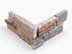 Plaquettes de parement en quartzite Cordoba Red formant un coin