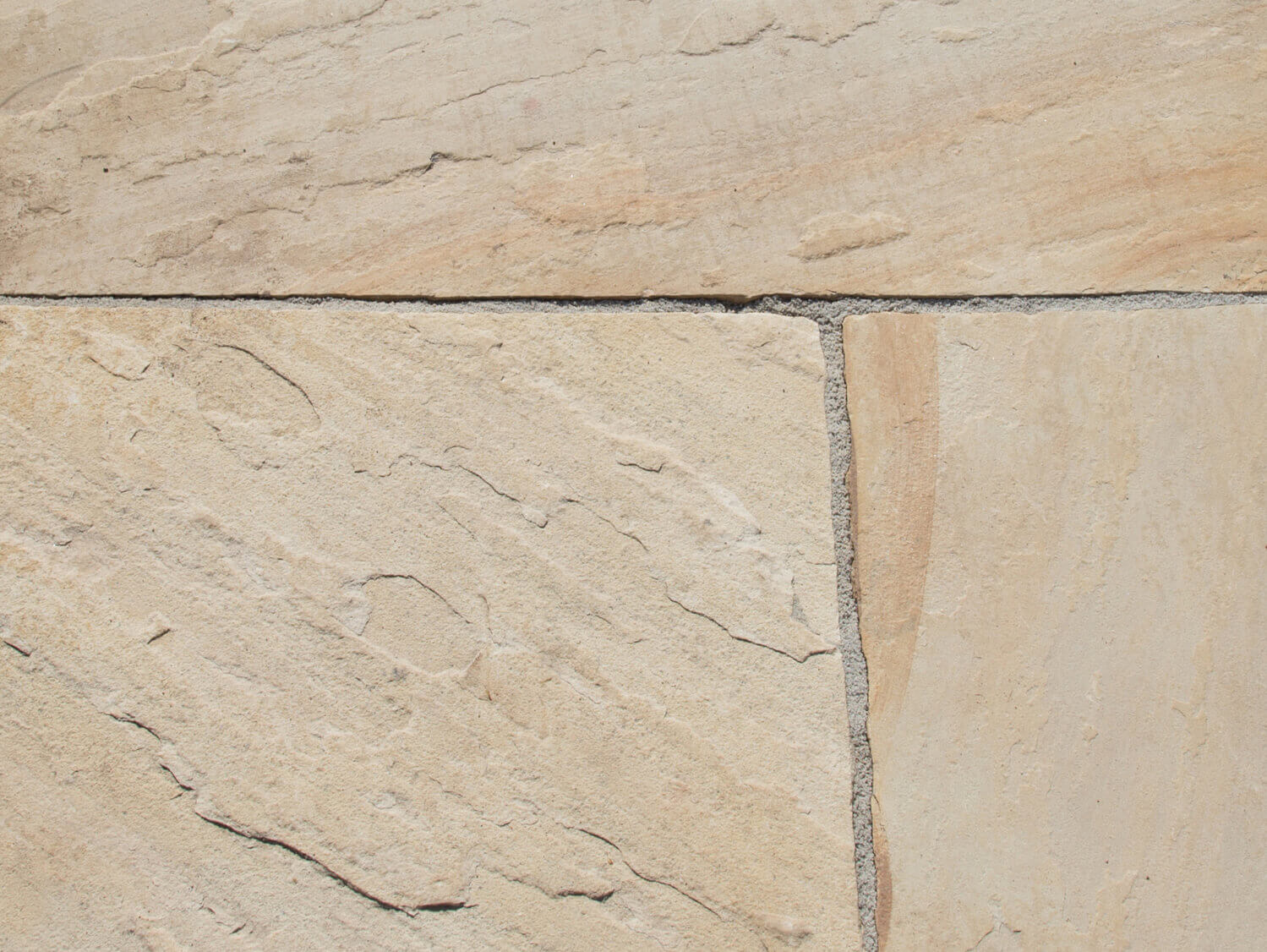 Vue détaillée du grès beige Yellow Mint