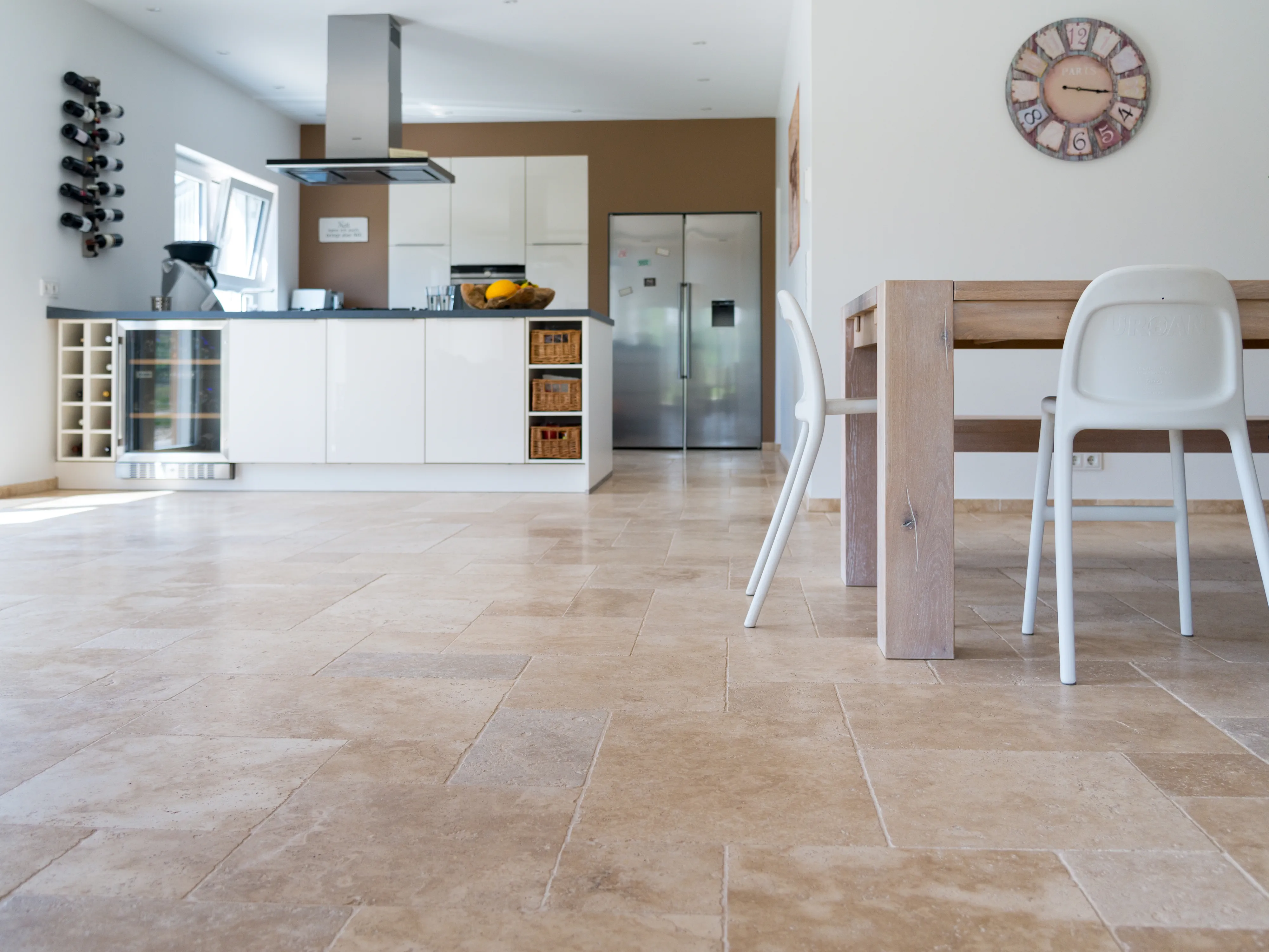 Quelle Couleur De Cuisine Avec Sol Travertin Carrelage Medium, en travertin vieilli | stonenaturelle